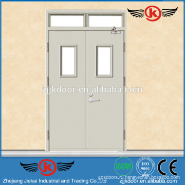 JK-F9050 сильная огнестойкая стальная дверь с дверцей со стеклом